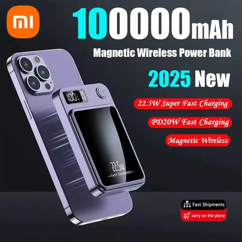 Magnetic Wireless Power Bank 100,000mAh™